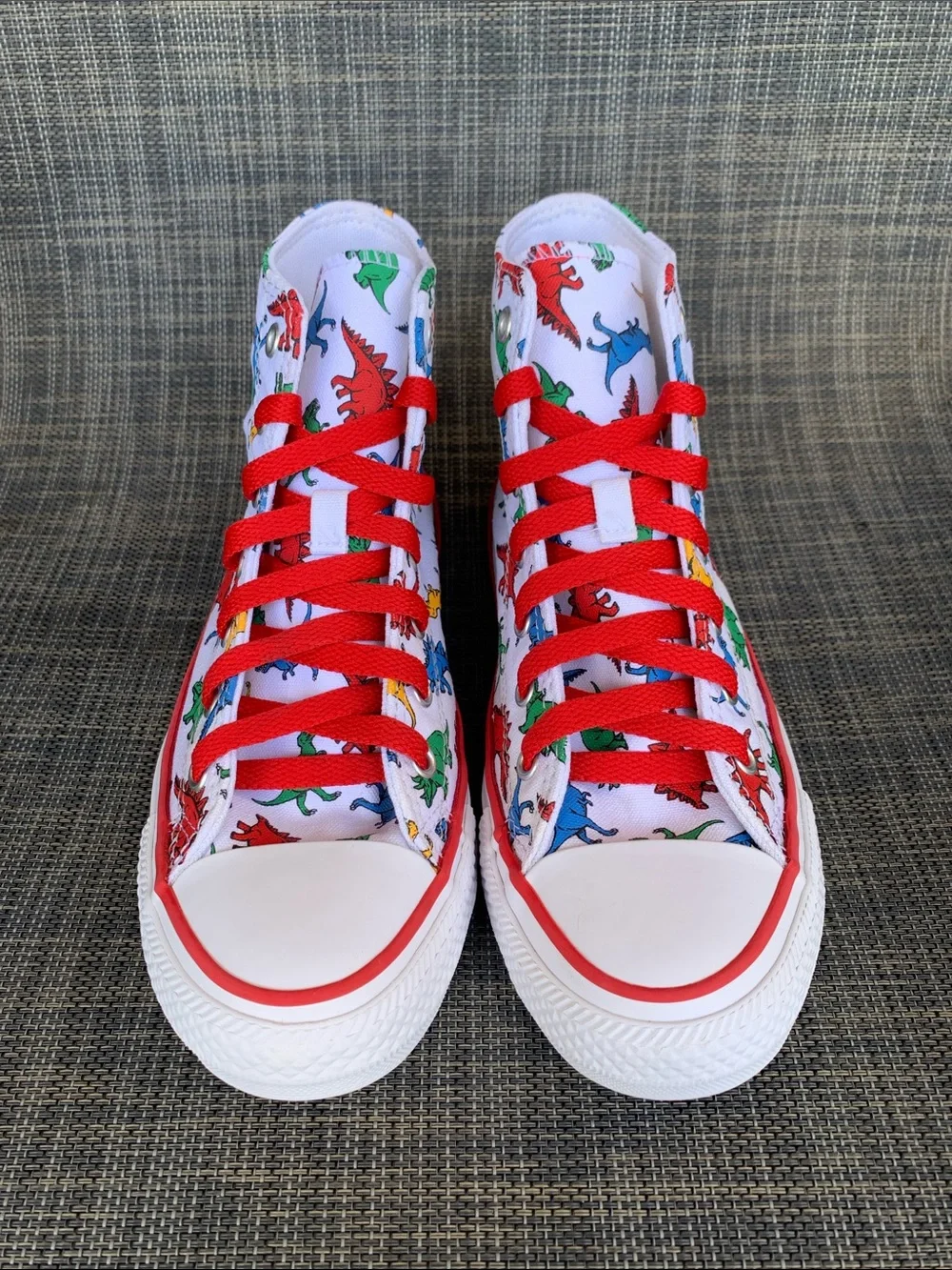 Converse All Star Dinoverse Kid High-Top Sneakers Dinosaur Print Canvas size 3.5